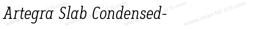 Artegra Slab Condensed字体转换
